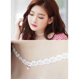 Rhinestone Laced Choker