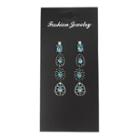 Rhinestone Earring Set 4 Pairs - As Shown In Figure - One Size