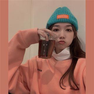 Long-sleeve Round-neck Lettering Sweater