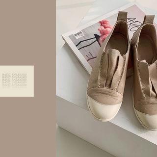 Toe-cap Sheepskin Sneakers