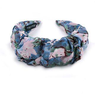Floral Print Fabric Headband Violet - One Size