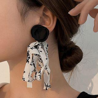 Strap Ear Stud 1 Pc - Black - One Size