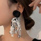 Strap Ear Stud 1 Pc - Black - One Size