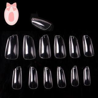 Faux Nail Tips 1 Bag - Transparent - One Size