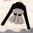 Houndstooth Panel Top
