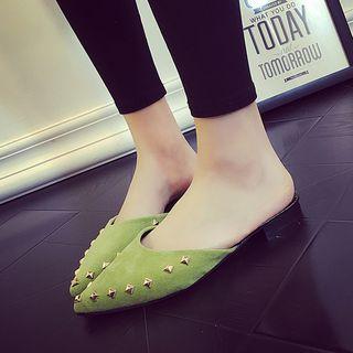 Studded Pointy Mules