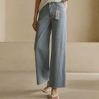 Summer Band-waist Wide-leg Jeans