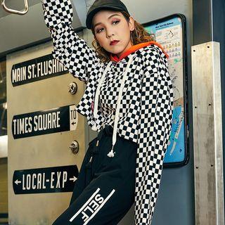 Lettering Long-sleeve Hoodies