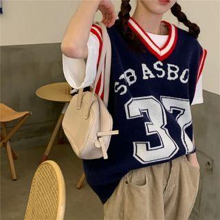 Numbering Sweater Vest