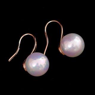 Faux Pearl Hook Earrings