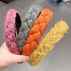 Braided Knit Face Wash Headband Mixed Color - One Size