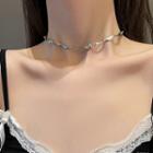 Twisted Stainless Steel Choker 1 Pc - Twisted Stainless Steel Choker - Silver - One Size