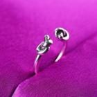 Double Knot Ring 019 - Silver - One Size