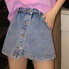 Shorts Denim A-line Skirt