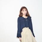 Sailor-collar Loose-fit Top