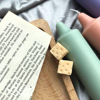 Resin Cheese Earring