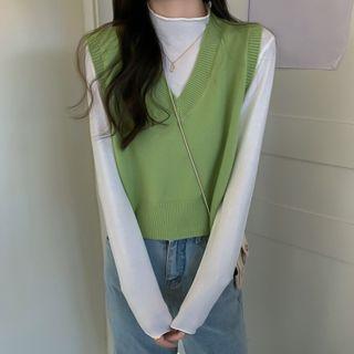 Sweater Vest / Turtleneck Top