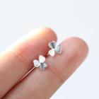 925 Sterling Silver Clover Earring 1 Pair - Earrings - Clover - One Size