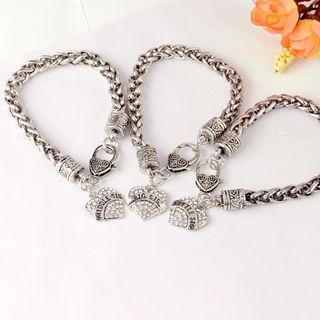 Lettering Rhinestones Bracelet
