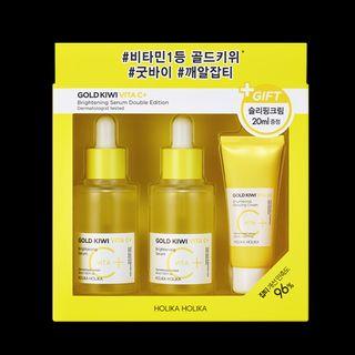 Holika Holika - Gold Kiwi Vita C Plus Brightening Serum Special Edition Double Set 3 Pcs