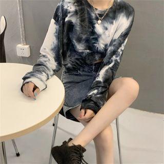 Tie Dye Cropped Pullover