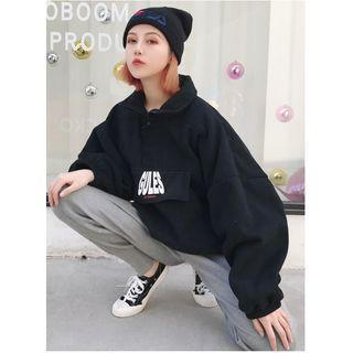 Turtleneck Pocketed Sweatshirt
