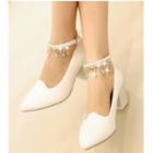 Block-heel Rhinestone Dance Shoes