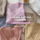 Short-sleeve M Lange Knit Cardigan