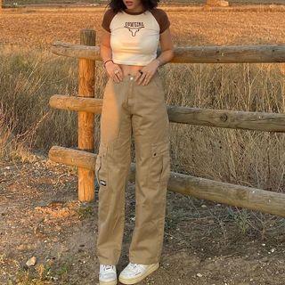 Pocket Side Harem Cargo Pants