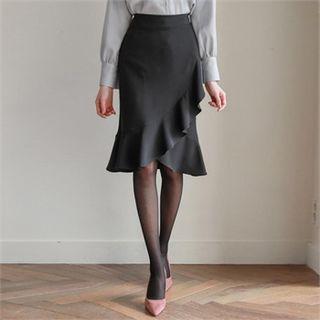 Frill Trim Tulip Skirt