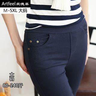 Plain Long Jeggings (without Fleece-lined)
