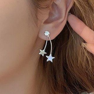 Star Drop Sterling Silver Ear Stud
