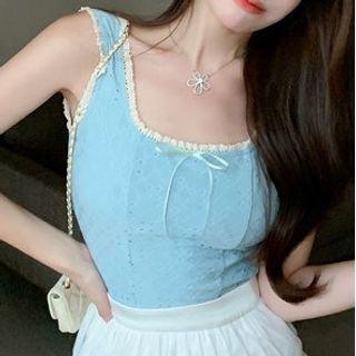 Tank Top / Mesh Mini Skirt