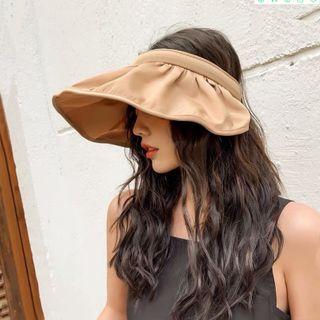 Ruffle Brim Visor Hat