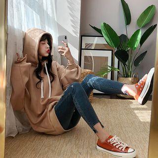 Brushed Fleece Lined Hoodie In 9 Colors