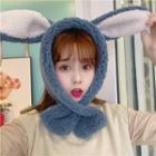 Fluffy Ear Accent Scarf