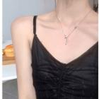 Faux Pearl Pendant Necklace 1 Pc - As Shown In Figure - One Size