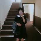 Long-sleeve Peter Pan Collar Mini A-line Dress