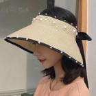 Straw Bow Sun Cap