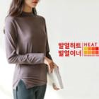 Crew-neck Slim-fit Top For Winter