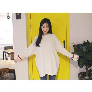 Crewneck Loose-fit Long Sweater