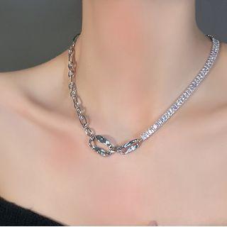 Alloy Necklace White - One Size