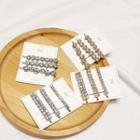 Set Of 3: Rhinestone Bobby Pin