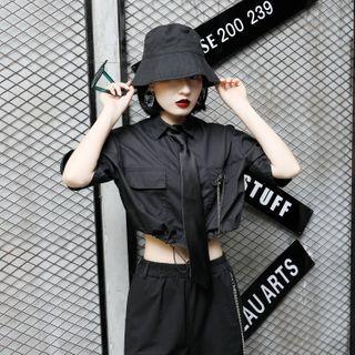 Short-sleeve Shirt / Harem Cargo Pants