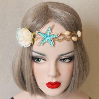Flower Accent Starfish Headband