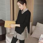 Set: Plain Shirt + Sweater