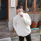 High-neck Zip-up Sherpa-fleece Jacket
