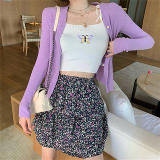 Butterfly Camisole Top / Light Jacket