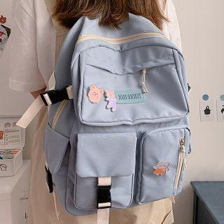Nylon Mesh Pocket Backpack