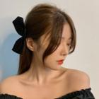 Set Of 2: Bow Hair Clip 1 Pair - Black - One Size